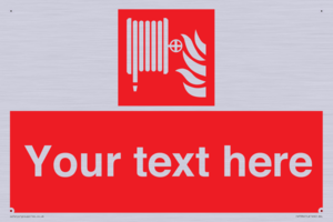 Custom Fire hose reel Sign